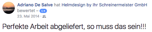 facebook bewertung helm design