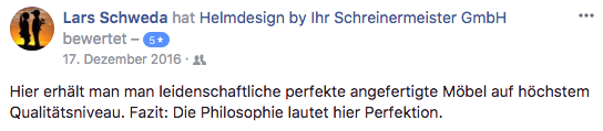 facebook bewertung helm design